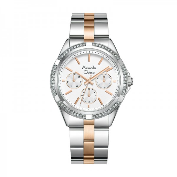 Alexandre Christie AC 2947 Silver Rosegold White BFBTRSL